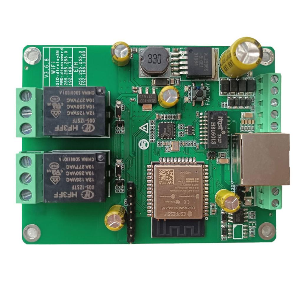 Modulo I/O Ethernet e Wi-Fi DT-R00X – 2, 4 o 8 Ingressi Digitali e  2, 4 o 8 Uscite Relè – Modbus TCP, MQTT, SNMP
